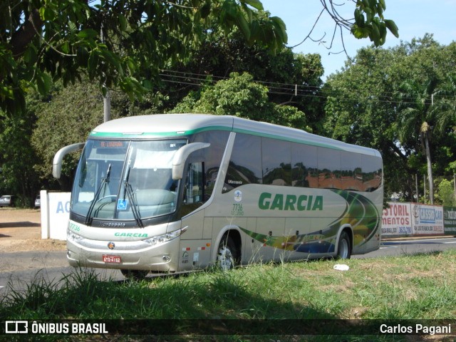 Viação Garcia 7736 na cidade de Araçatuba, São Paulo, Brasil, por Carlos Pagani. Número da foto: #7775099.
