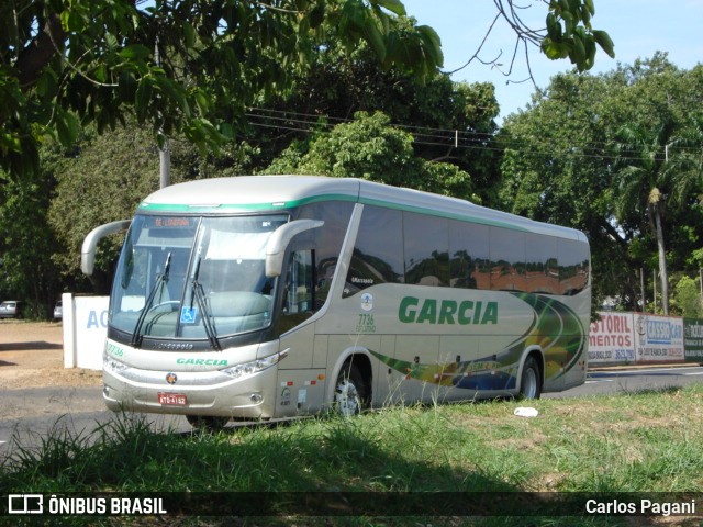 Viação Garcia 7736 na cidade de Araçatuba, São Paulo, Brasil, por Carlos Pagani. ID da foto: 7775099.