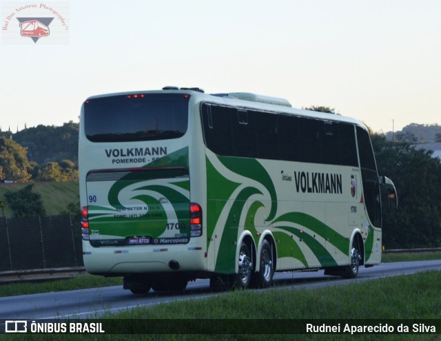 Empresa de Transportes Coletivos Volkmann 1700 na cidade de Santa Isabel, São Paulo, Brasil, por Rudnei Aparecido da Silva. ID da foto: 7776008.