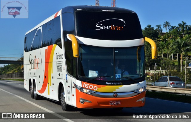 Starline Turismo 1600 na cidade de Santa Isabel, São Paulo, Brasil, por Rudnei Aparecido da Silva. Número da foto: #7775997.