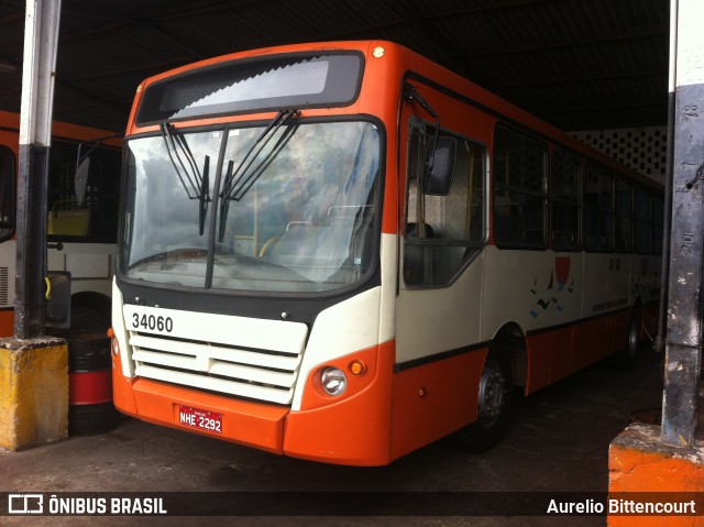 Taguatur - Taguatinga Transporte e Turismo 34-060 na cidade de São Luís, Maranhão, Brasil, por Aurelio Bittencourt. ID da foto: 7776749.