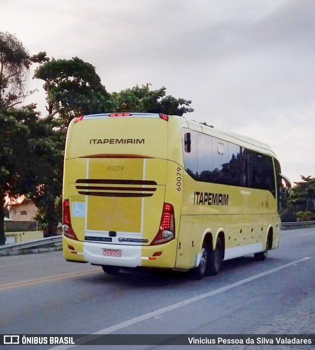 Viação Itapemirim 60079 na cidade de Campos dos Goytacazes, Rio de Janeiro, Brasil, por Vinicius Pessoa da Silva Valadares. ID da foto: 7778856.