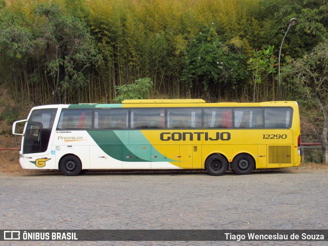 Empresa Gontijo de Transportes 12290 na cidade de Belo Horizonte, Minas Gerais, Brasil, por Tiago Wenceslau de Souza. ID da foto: 7777013.