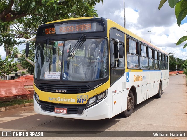 HP Transportes Coletivos 20033 na cidade de Goiânia, Goiás, Brasil, por William Gabriel. Número da foto: #7776408.
