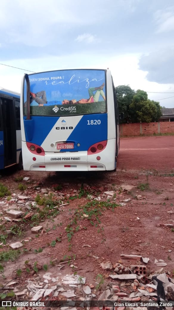 Transpaim Transportes 1820 na cidade de Pimenta Bueno, Rondônia, Brasil, por Gian Lucas  Santana Zardo. ID da foto: 7776369.