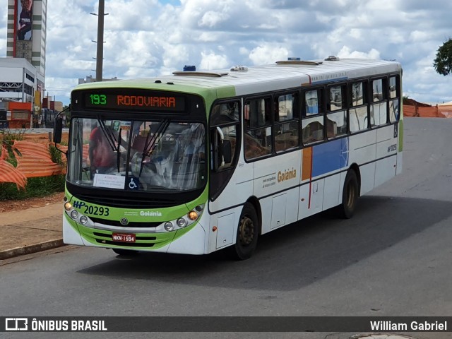 HP Transportes Coletivos 20293 na cidade de Goiânia, Goiás, Brasil, por William Gabriel. ID da foto: 7776427.