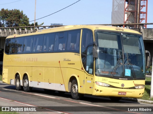 Viação Itapemirim 5801 na cidade de Vitória, Espírito Santo, Brasil, por Lucas Ribeiro. ID da foto: 7777812.