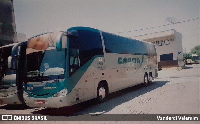 Viação Garcia 7012 na cidade de São Paulo, São Paulo, Brasil, por Vanderci Valentim. ID da foto: 7776491.