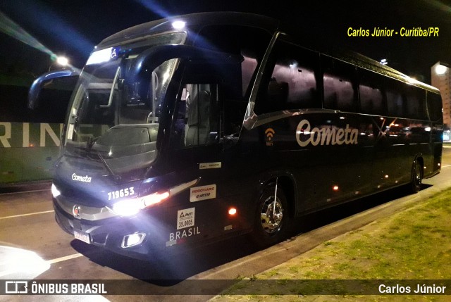 Viação Cometa 719653 na cidade de Curitiba, Paraná, Brasil, por Carlos Júnior. ID da foto: 7778914.