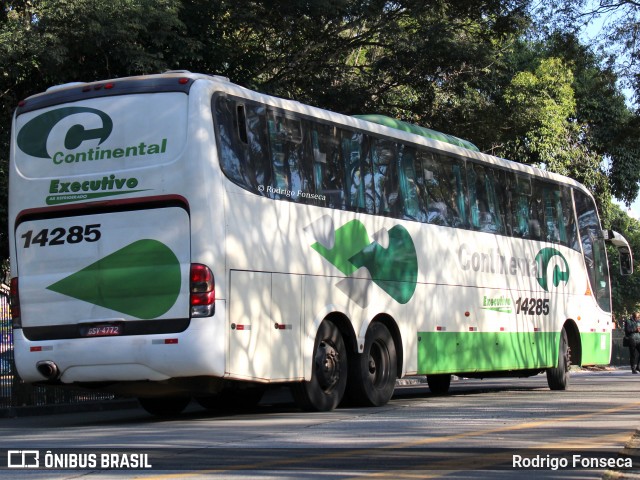 Viação Continental de Transportes 14285 na cidade de São Paulo, São Paulo, Brasil, por Rodrigo Fonseca. ID da foto: 7782003.