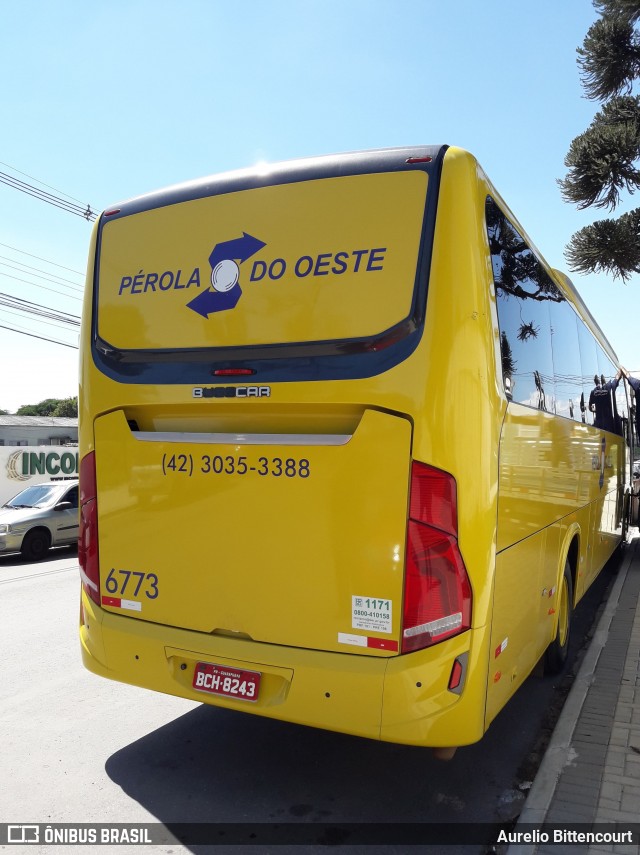Transportes Coletivos Pérola do Oeste 6773 na cidade de Curitiba, Paraná, Brasil, por Aurelio Bittencourt. Número da foto: #7780801.