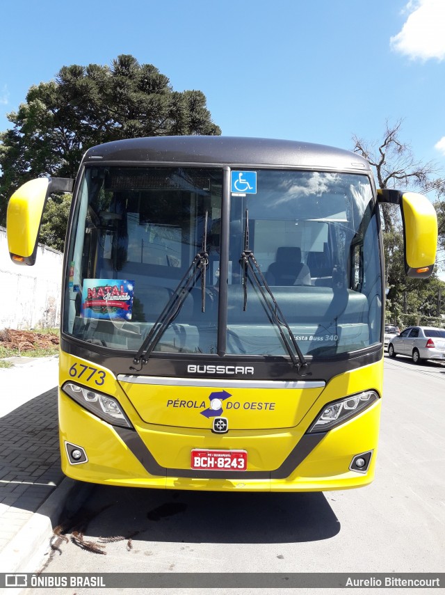Transportes Coletivos Pérola do Oeste 6773 na cidade de Curitiba, Paraná, Brasil, por Aurelio Bittencourt. Número da foto: #7780778.