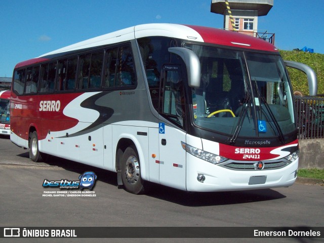 Viação Serro 24411 na cidade de Caxias do Sul, Rio Grande do Sul, Brasil, por Emerson Dorneles. Número da foto: #7780109.