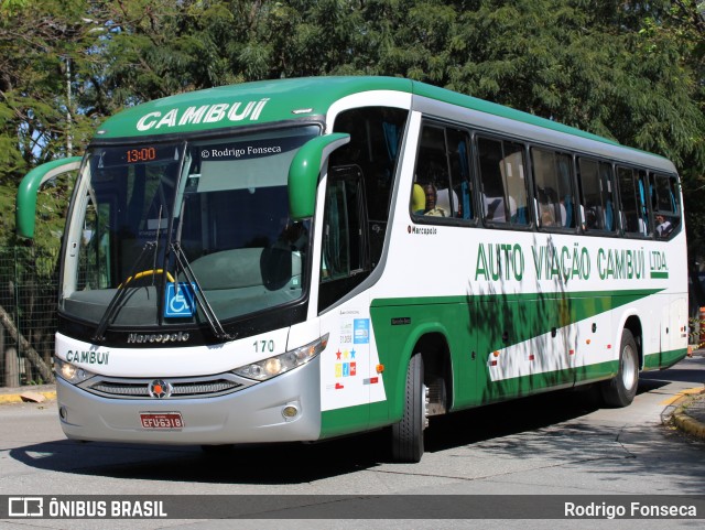Auto Viação Cambuí 170 na cidade de São Paulo, São Paulo, Brasil, por Rodrigo Fonseca. Número da foto: #7782072.