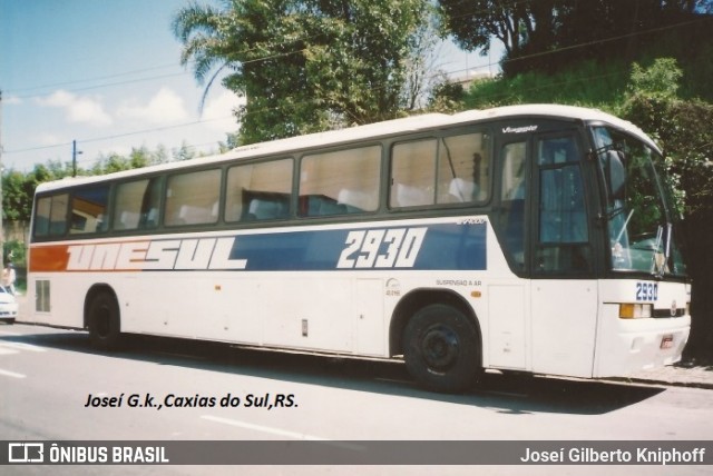 Unesul de Transportes 2930 na cidade de Caxias do Sul, Rio Grande do Sul, Brasil, por Joseí Gilberto Kniphoff. ID da foto: 7786241.