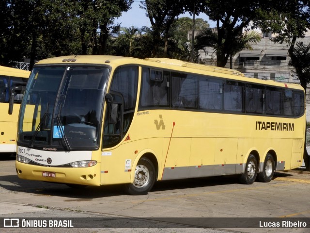 Viação Itapemirim 7001 na cidade de Cariacica, Espírito Santo, Brasil, por Lucas Ribeiro. ID da foto: 7785325.