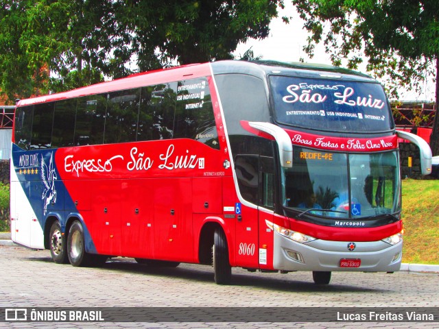 Expresso São Luiz 8060 na cidade de Maceió, Alagoas, Brasil, por Lucas Freitas Viana. ID da foto: 7785589.