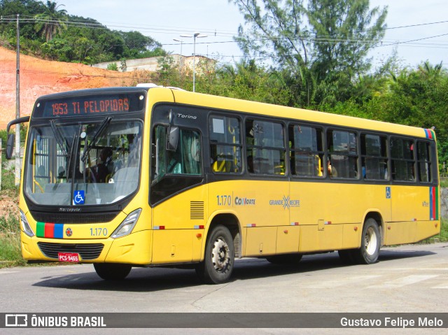 Cidade Alta Transportes 1.170 na cidade de Paulista, Pernambuco, Brasil, por Gustavo Felipe Melo. ID da foto: 7784837.