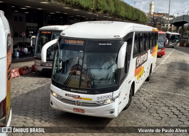 Saritur - Santa Rita Transporte Urbano e Rodoviário 24700 na cidade de Belo Horizonte, Minas Gerais, Brasil, por Vicente de Paulo Alves. Número da foto: #7784330.