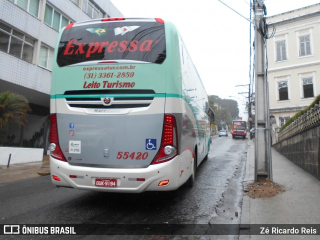 Expressa Turismo 55420 na cidade de Petrópolis, Rio de Janeiro, Brasil, por Zé Ricardo Reis. Número da foto: #7784081.
