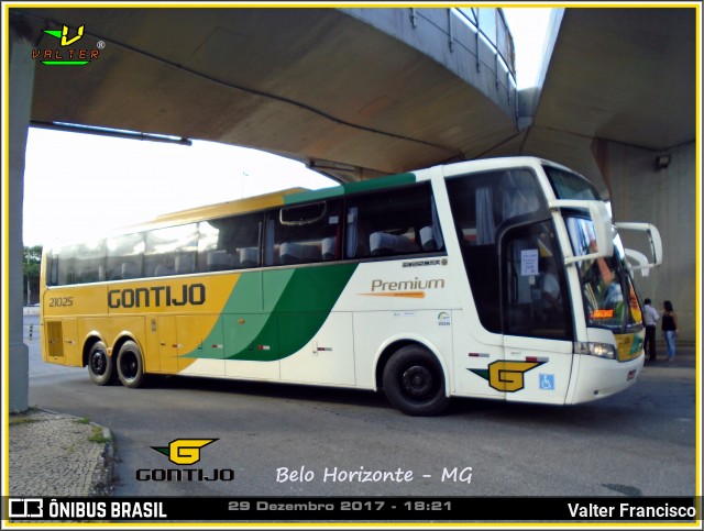 Empresa Gontijo de Transportes 21025 na cidade de Belo Horizonte, Minas Gerais, Brasil, por Valter Francisco. ID da foto: 7784009.