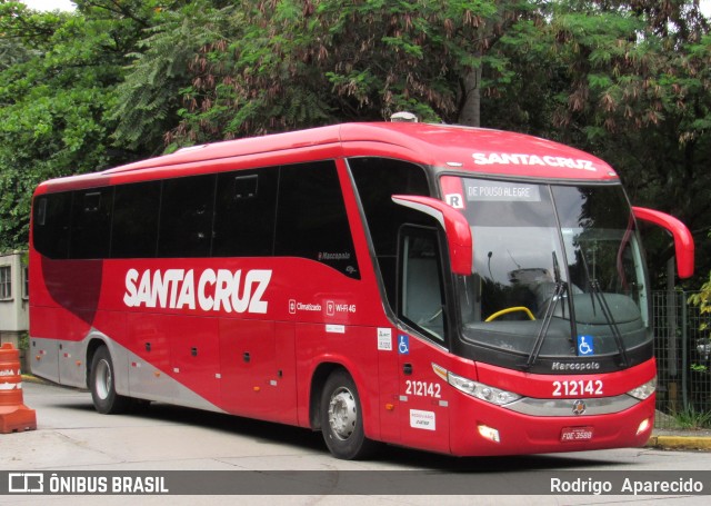 Viação Santa Cruz 212142 na cidade de São Paulo, São Paulo, Brasil, por Rodrigo  Aparecido. Número da foto: #7680258.