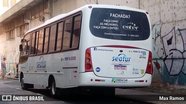 Seatur Transportes 04 na cidade de Porto Alegre, Rio Grande do Sul, Brasil, por Max Ramos. ID da foto: 7681026.