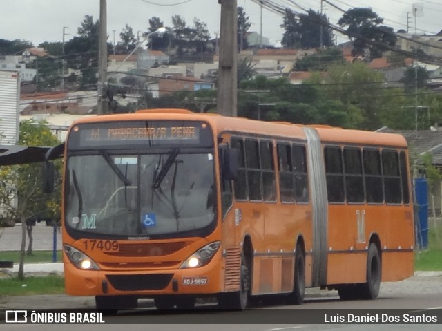 Expresso Azul 17409 na cidade de Pinhais, Paraná, Brasil, por Luis Daniel Dos Santos. ID da foto: 7677615.