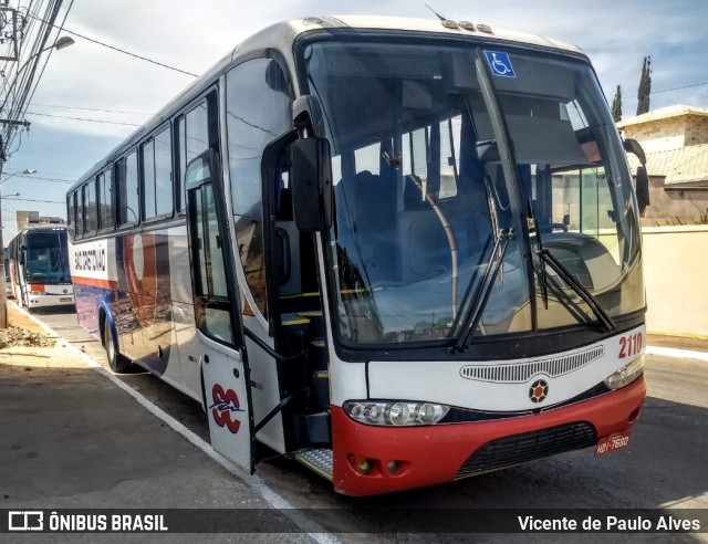 Viação São Cristóvão 2110 na cidade de Mateus Leme, Minas Gerais, Brasil, por Vicente de Paulo Alves. ID da foto: 7681383.