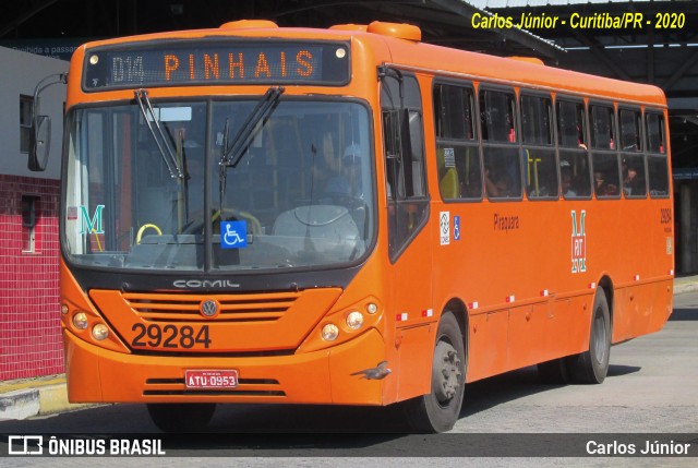 Viação Piraquara 29284 na cidade de Curitiba, Paraná, Brasil, por Carlos Júnior. Número da foto: #7678100.