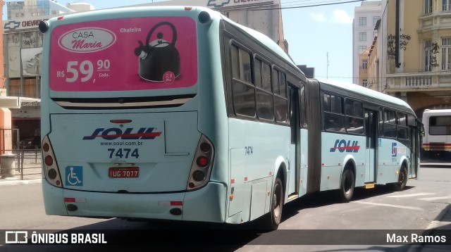 SOUL - Sociedade de Ônibus União Ltda. 7474 na cidade de Porto Alegre, Rio Grande do Sul, Brasil, por Max Ramos. Número da foto: #7680938.