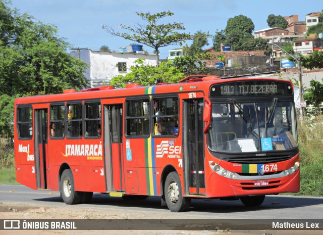 Itamaracá Transportes 1.674 na cidade de Olinda, Pernambuco, Brasil, por Matheus Lex. ID da foto: 7679798.