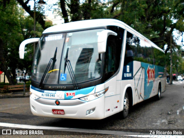 Auto Viação 1001 RJ 108.040 na cidade de Petrópolis, Rio de Janeiro, Brasil, por Zé Ricardo Reis. ID da foto: 7679449.