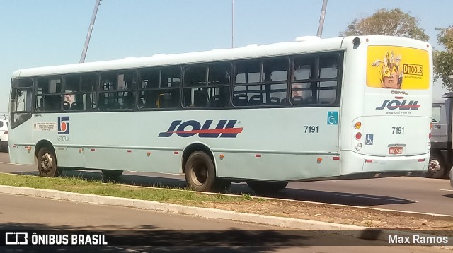 SOUL - Sociedade de Ônibus União Ltda. 7191 na cidade de Porto Alegre, Rio Grande do Sul, Brasil, por Max Ramos. ID da foto: 7681079.