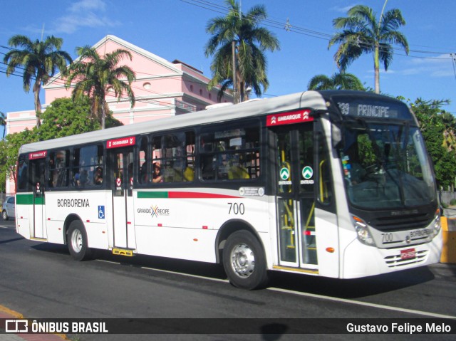 Borborema Imperial Transportes 700 na cidade de Recife, Pernambuco, Brasil, por Gustavo Felipe Melo. ID da foto: 7680143.