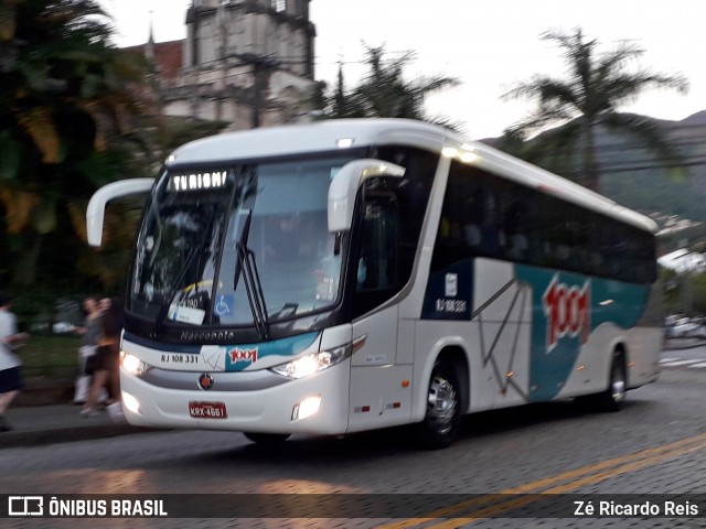 Auto Viação 1001 RJ 108.331 na cidade de Petrópolis, Rio de Janeiro, Brasil, por Zé Ricardo Reis. ID da foto: 7679437.