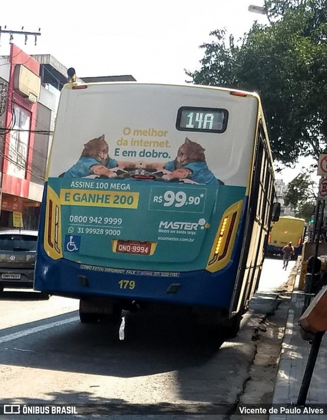 Trancid - Transporte Cidade de Divinópolis 179 na cidade de Divinópolis, Minas Gerais, Brasil, por Vicente de Paulo Alves. Número da foto: #7681229.