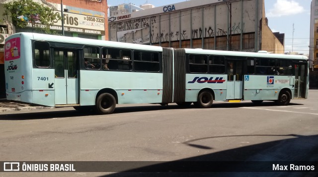 SOUL - Sociedade de Ônibus União Ltda. 7401 na cidade de Porto Alegre, Rio Grande do Sul, Brasil, por Max Ramos. Número da foto: #7680890.