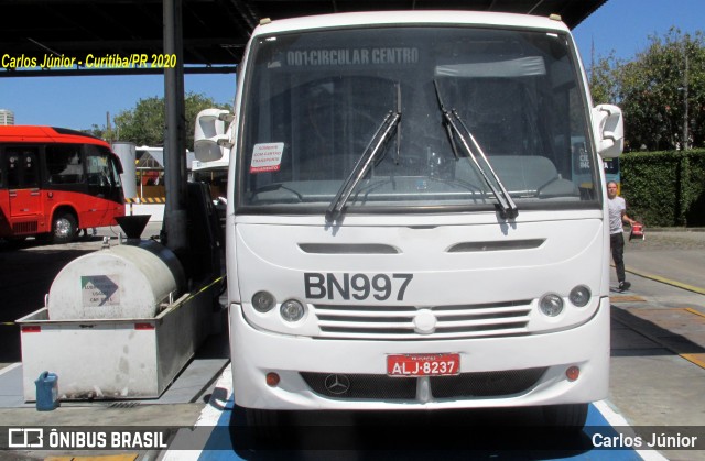 Transporte Coletivo Glória BN997 na cidade de Curitiba, Paraná, Brasil, por Carlos Júnior. ID da foto: 7678140.