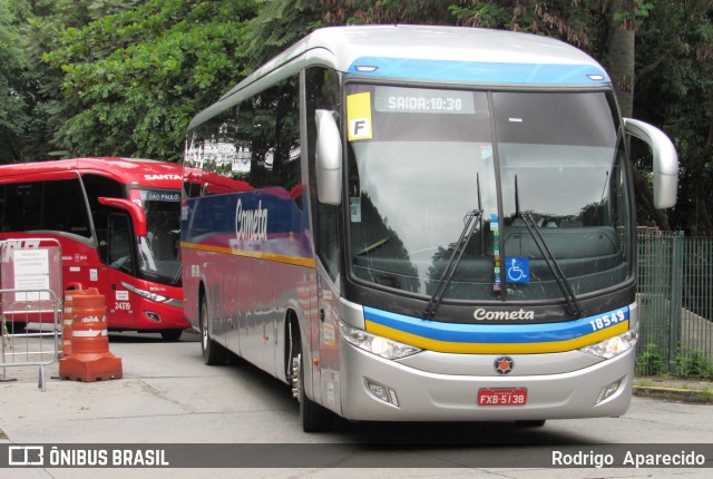 Viação Cometa 18549 na cidade de São Paulo, São Paulo, Brasil, por Rodrigo  Aparecido. ID da foto: 7680322.