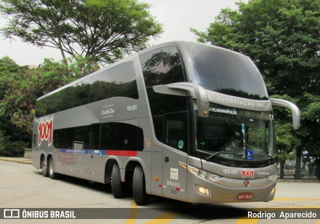 Auto Viação 1001 108.681 na cidade de São Paulo, São Paulo, Brasil, por Rodrigo  Aparecido. ID da foto: 7680411.