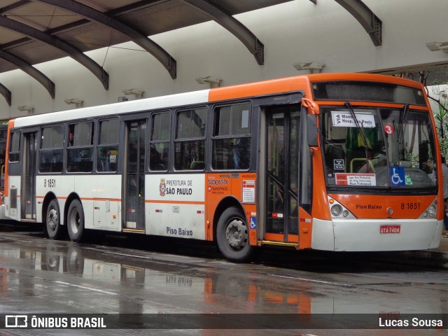 TRANSPPASS - Transporte de Passageiros 8 1851 na cidade de São Paulo, São Paulo, Brasil, por Lucas Sousa. ID da foto: 7678729.