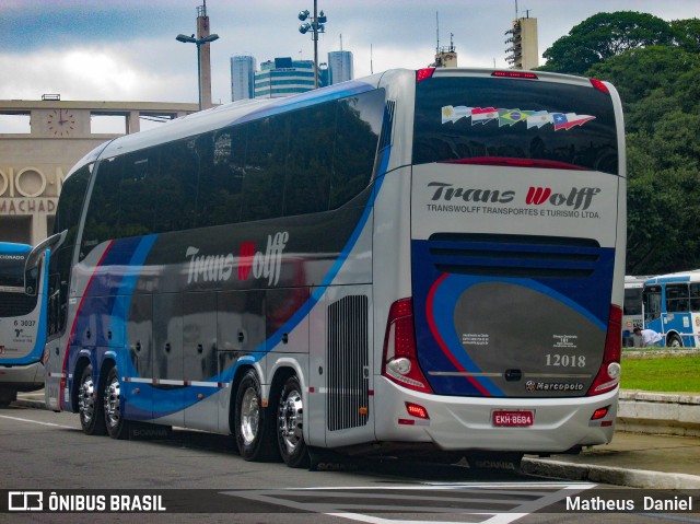 Trans Wolff Transportes e Turismo 12018 na cidade de São Paulo, São Paulo, Brasil, por Matheus  Daniel. ID da foto: 7788268.