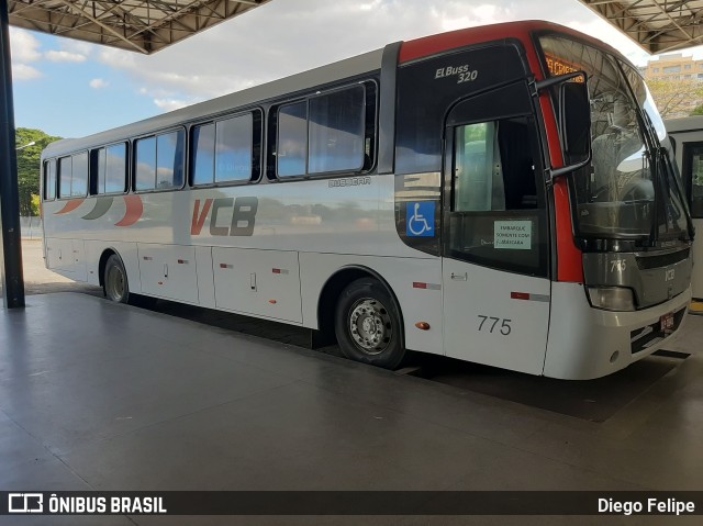 Viação Campo Belo - VCB Transportes 775 na cidade de Formiga, Minas Gerais, Brasil, por Diego Felipe. ID da foto: 7788153.