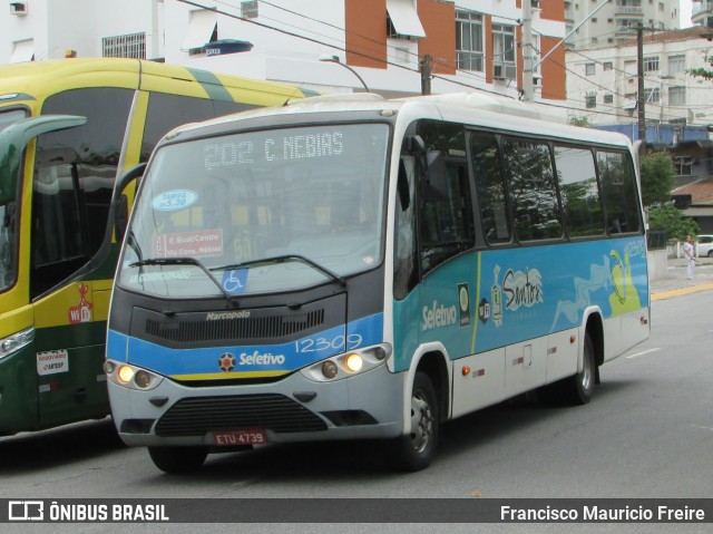 Guaiúba Transportes 12309 na cidade de Santos, São Paulo, Brasil, por Francisco Mauricio Freire. Número da foto: #7788794.