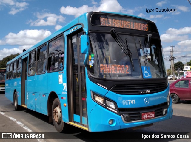 Taguatur - Taguatinga Transporte e Turismo 06741 na cidade de Ceilândia, Distrito Federal, Brasil, por Igor dos Santos Costa. ID da foto: 7788981.