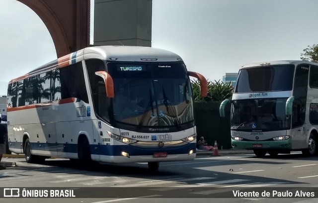 Expresso União 10275 na cidade de Aparecida, São Paulo, Brasil, por Vicente de Paulo Alves. ID da foto: 7788155.