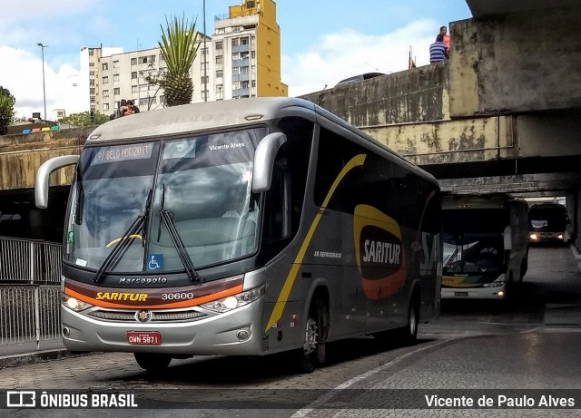 Saritur - Santa Rita Transporte Urbano e Rodoviário 30600 na cidade de Belo Horizonte, Minas Gerais, Brasil, por Vicente de Paulo Alves. Número da foto: #7788109.