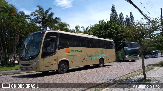 Viação Verdes Mares 82002 na cidade de Joinville, Santa Catarina, Brasil, por Paulinho Sartor. Número da foto: #7789090.