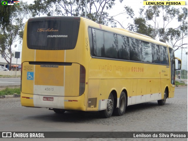 Viação Itapemirim 45615 na cidade de Caruaru, Pernambuco, Brasil, por Lenilson da Silva Pessoa. ID da foto: 7789250.